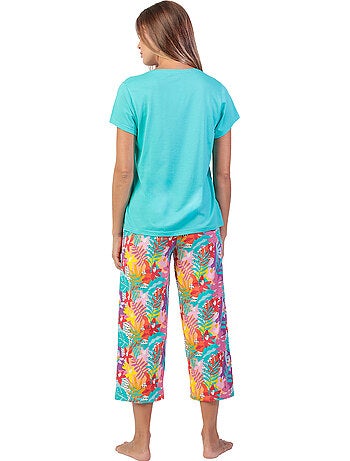 ADMAS Pijama Manga Corta Tropical Summer para Mujer