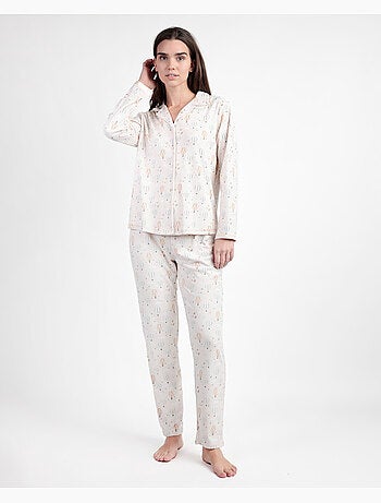 ADMAS Pijama Manga Larga Abierto Enjoy Every Moment para Mujer