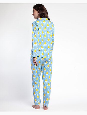 ADMAS Pijama Manga Larga Abierto Sweet Duckling para Mujer