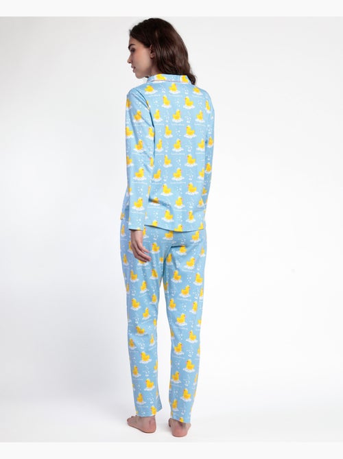 ADMAS Pijama Manga Larga Abierto Sweet Duckling para Mujer - Kiabi ADMAS Pijama Manga Larga Abierto Sweet Duckling para Mujer - Kiabi