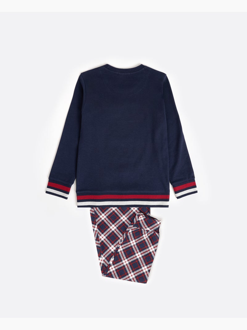 ADMAS Pijama Manga Larga ADM Family para Niño Azul marino - Kiabi