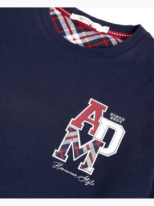ADMAS Pijama Manga Larga ADM Family para Niño - Kiabi ADMAS Pijama Manga Larga ADM Family para Niño - Kiabi