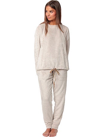 ADMAS Pijama Manga Larga Calentito Enjoy Every Moment para Mujer
