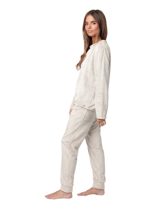ADMAS Pijama Manga Larga Calentito Enjoy Every Moment para Mujer - Kiabi ADMAS Pijama Manga Larga Calentito Enjoy Every Moment para Mujer - Kiabi
