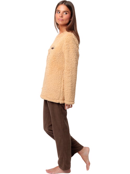 ADMAS Pijama Manga Larga Calentito Reindeer para Mujer - Kiabi