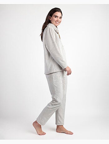 ADMAS Pijama Manga Larga Cuello Alto Calentito Enjoy Every Moment para Mujer