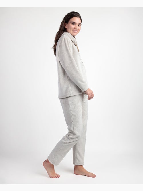 ADMAS Pijama Manga Larga Cuello Alto Calentito Enjoy Every Moment para Mujer - Kiabi ADMAS Pijama Manga Larga Cuello Alto Calentito Enjoy Every Moment para Mujer - Kiabi