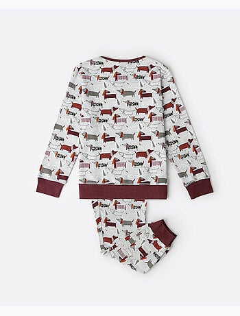 ADMAS Pijama Manga Larga Dog Home para Niña