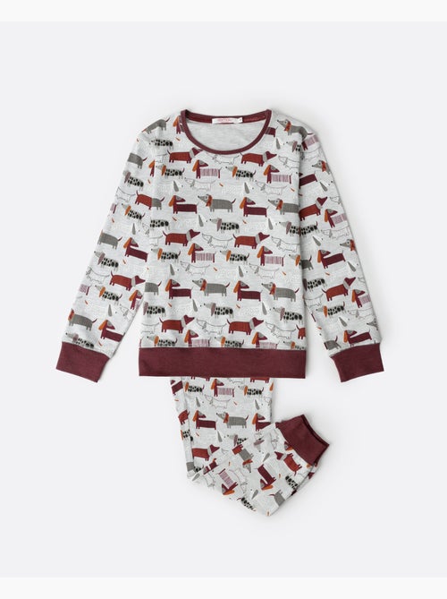 ADMAS Pijama Manga Larga Dog Home para Niña - Kiabi ADMAS Pijama Manga Larga Dog Home para Niña - Kiabi