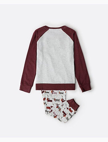ADMAS Pijama Manga Larga Dog Home para Niño