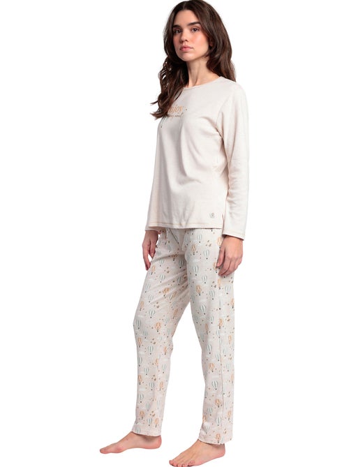 ADMAS Pijama Manga Larga Enjoy Every Moment para Mujer - Kiabi