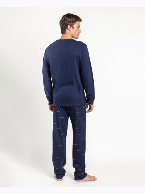 ADMAS Pijama Manga Larga Follow Your Dreams Plane para Hombre - Kiabi ADMAS Pijama Manga Larga Follow Your Dreams Plane para Hombre - Kiabi