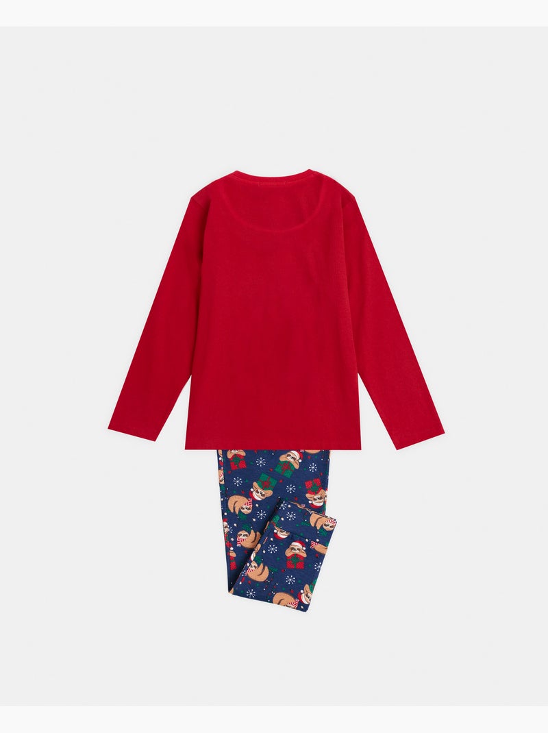 ADMAS Pijama Manga Larga Have a Lazy Christmas para Niña Rojo - Kiabi
