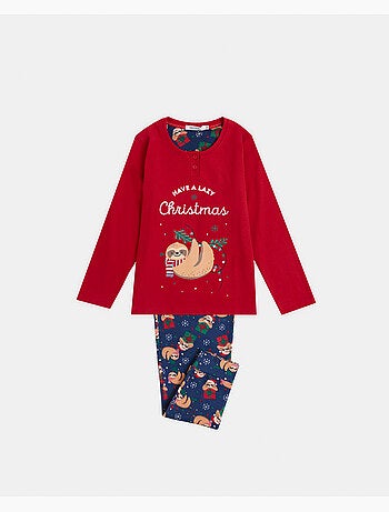 ADMAS Pijama Manga Larga Have a Lazy Christmas para Niño
