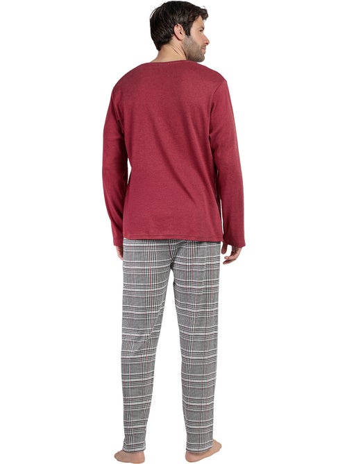 ADMAS Pijama Manga Larga Houndstooth para Hombre - Kiabi ADMAS Pijama Manga Larga Houndstooth para Hombre - Kiabi