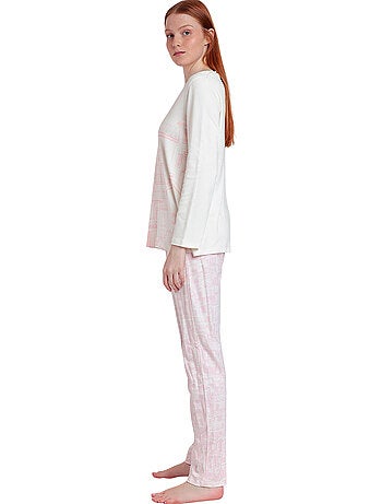 ADMAS Pijama Manga Larga La Vie Est Belle para Mujer