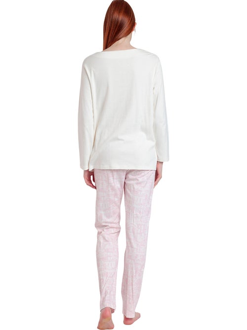 ADMAS Pijama Manga Larga La Vie Est Belle para Mujer - Kiabi