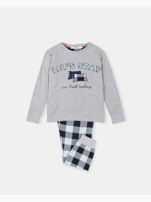 ADMAS Pijama Manga Larga Let´s Stay para Niña - Kiabi ADMAS Pijama Manga Larga Let´s Stay para Niña - Kiabi