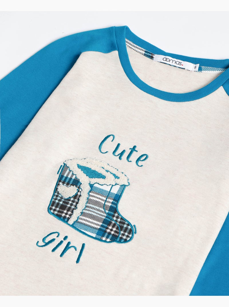 ADMAS Pijama Manga Larga Limited Edition para Niña Azul - Kiabi