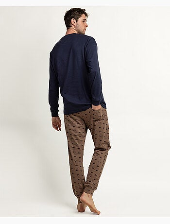 ADMAS Pijama Manga Larga Livestyle para Hombre