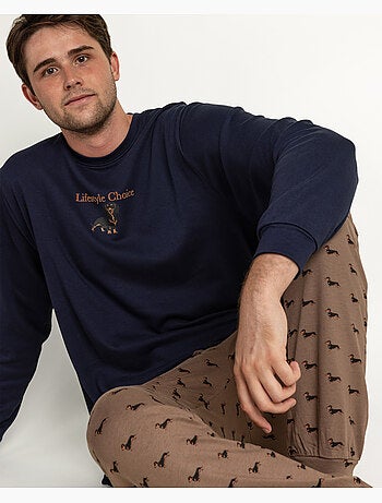ADMAS Pijama Manga Larga Livestyle para Hombre