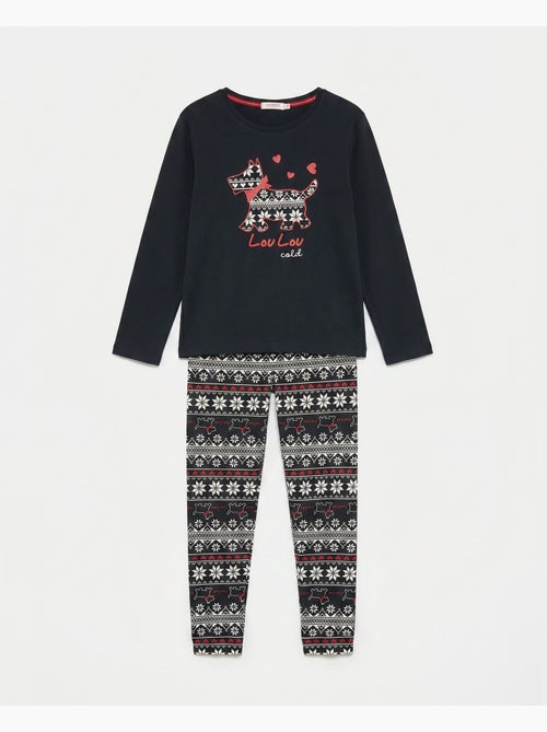 ADMAS Pijama Manga Larga Lou Lou Cold para Niña - Kiabi ADMAS Pijama Manga Larga Lou Lou Cold para Niña - Kiabi