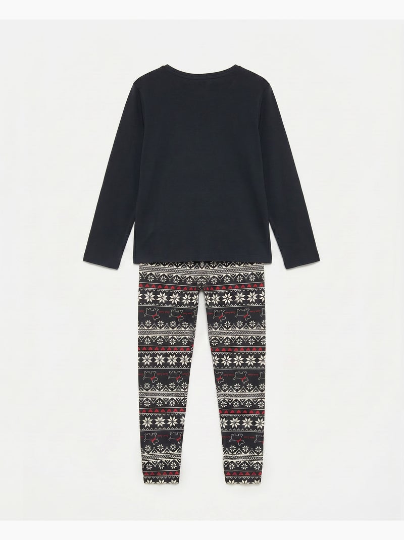 ADMAS Pijama Manga Larga Lou Lou Cold para Niña Azul marino - Kiabi