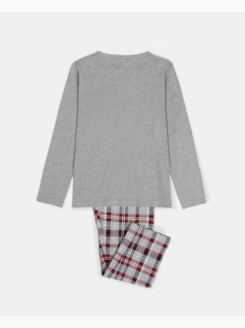 ADMAS Pijama Manga Larga Lou Lou Goodnight para Niño Gris jaspeado - Kiabi