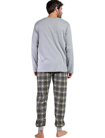 ADMAS Pijama Manga Larga Never Give Up para Hombre