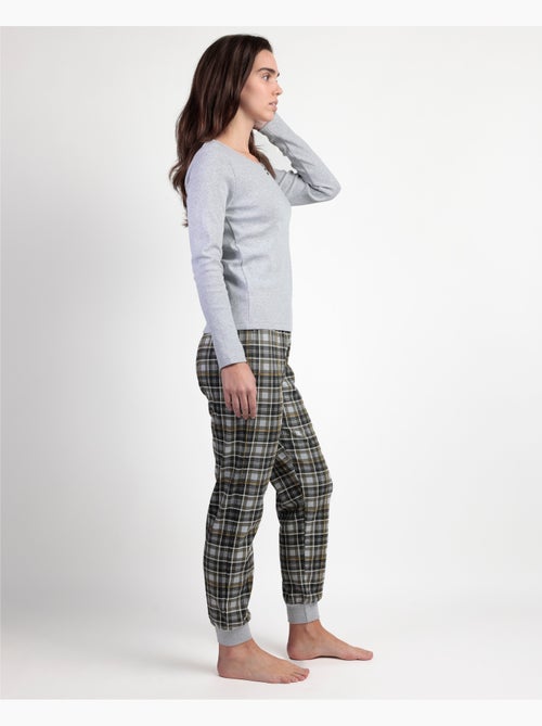 ADMAS Pijama Manga Larga Never Give Up para Mujer - Kiabi ADMAS Pijama Manga Larga Never Give Up para Mujer - Kiabi