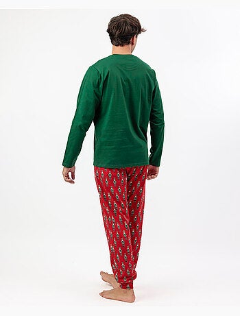 ADMAS Pijama Manga Larga Nutcracker para Hombre