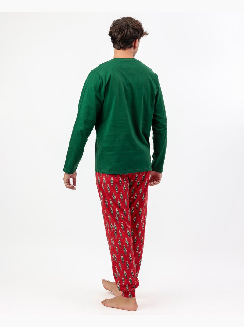 ADMAS Pijama Manga Larga Nutcracker para Hombre Verde - Kiabi