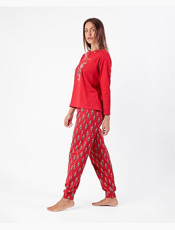 ADMAS Pijama Manga Larga Nutcracker para Mujer