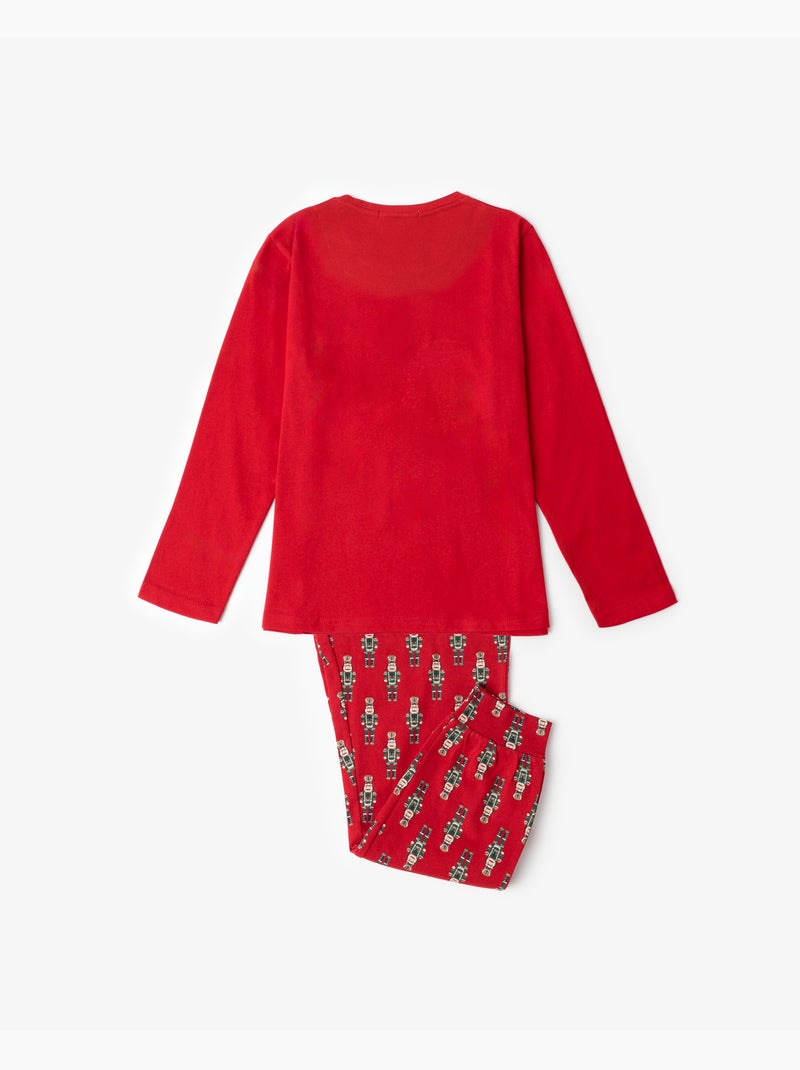 ADMAS Pijama Manga Larga Nutcracker para Niña Rojo - Kiabi