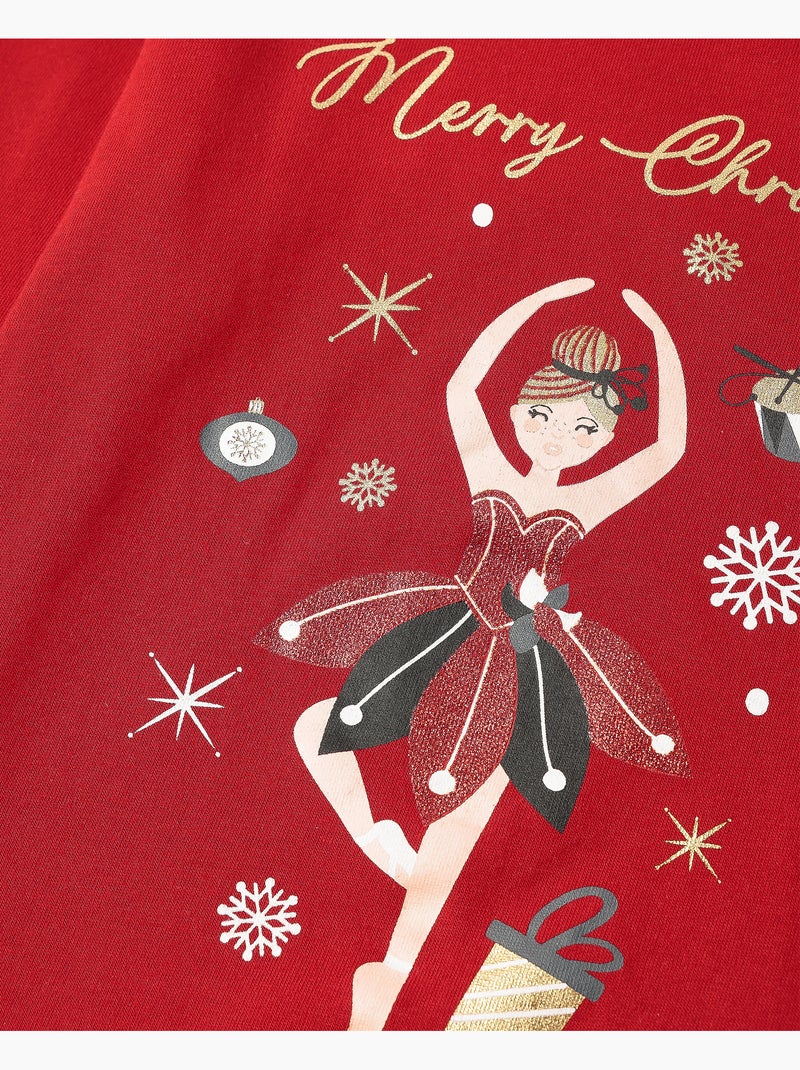 ADMAS Pijama Manga Larga Nutcracker para Niña Rojo - Kiabi
