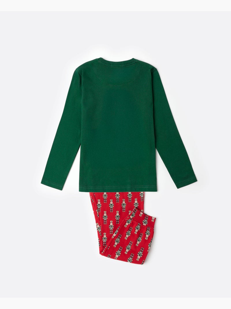 ADMAS Pijama Manga Larga Nutcracker para Niño Verde - Kiabi