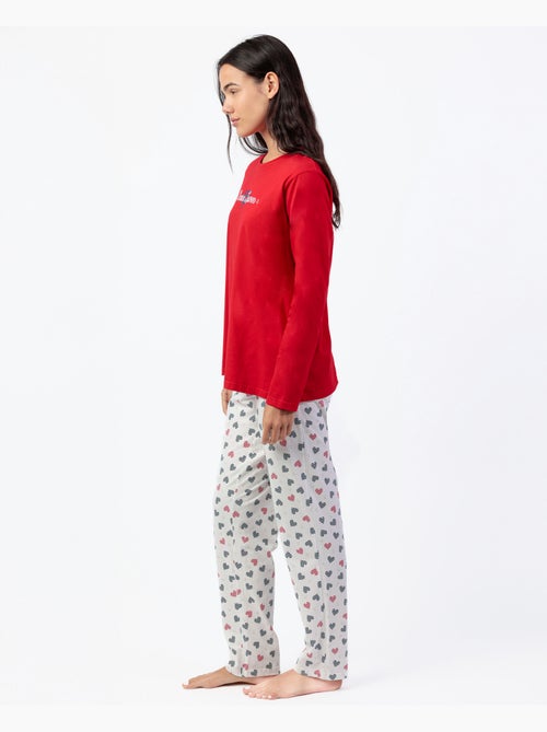 ADMAS Pijama Manga Larga Ocean Lover para Mujer - Kiabi ADMAS Pijama Manga Larga Ocean Lover para Mujer - Kiabi