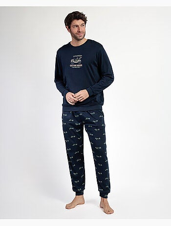 ADMAS Pijama Manga Larga Old School para Hombre