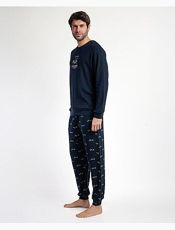 ADMAS Pijama Manga Larga Old School para Hombre