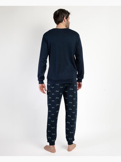 ADMAS Pijama Manga Larga Old School para Hombre - Kiabi