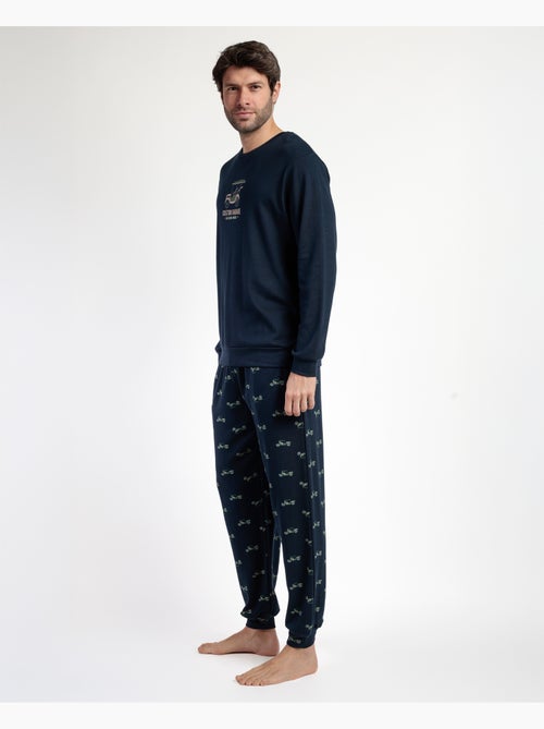 ADMAS Pijama Manga Larga Old School para Hombre - Kiabi