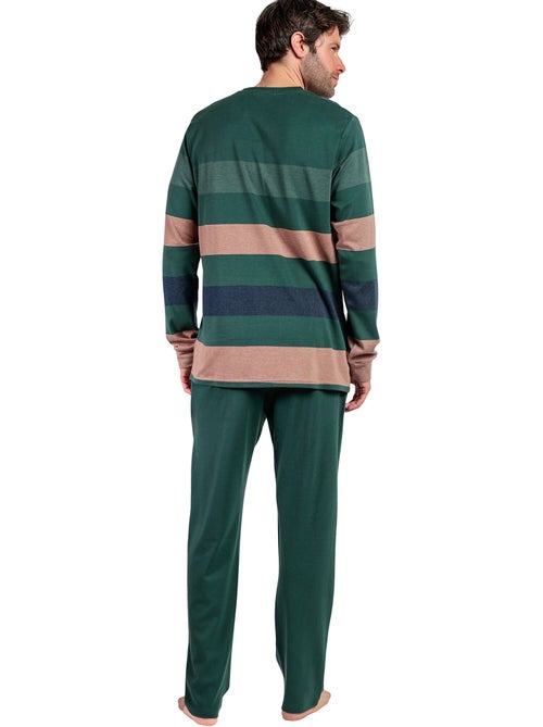 ADMAS Pijama Manga Larga Rayas Wild Spirit para Hombre - Kiabi ADMAS Pijama Manga Larga Rayas Wild Spirit para Hombre - Kiabi