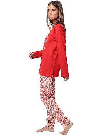 ADMAS Pijama Manga Larga Reindeer para Mujer
