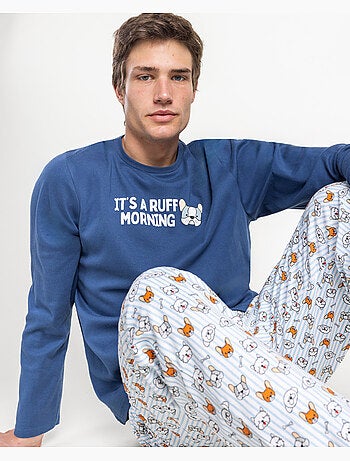 ADMAS Pijama Manga Larga Ruff Morning para Hombre