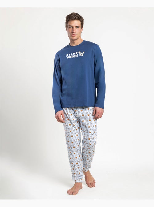 ADMAS Pijama Manga Larga Ruff Morning para Hombre - Kiabi ADMAS Pijama Manga Larga Ruff Morning para Hombre - Kiabi