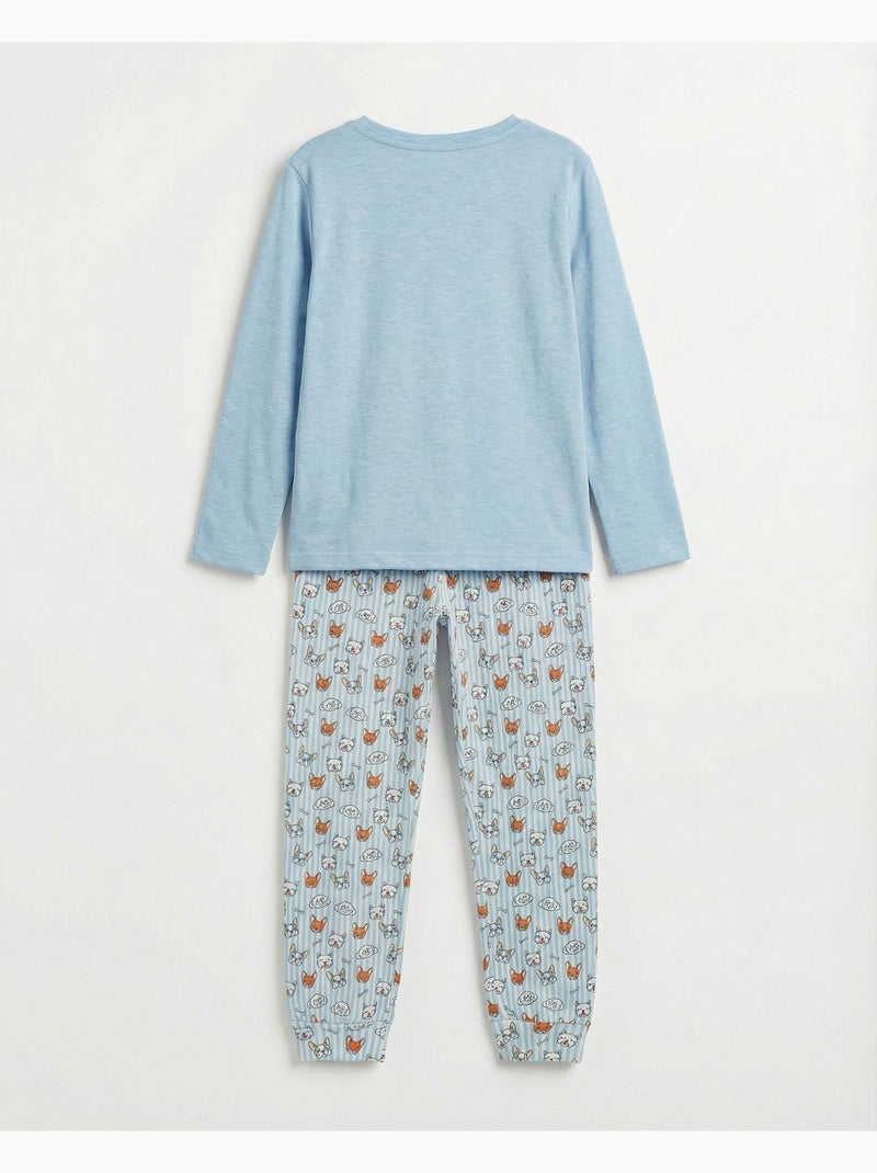 ADMAS Pijama Manga Larga Ruff Morning para Niña Azul - Kiabi