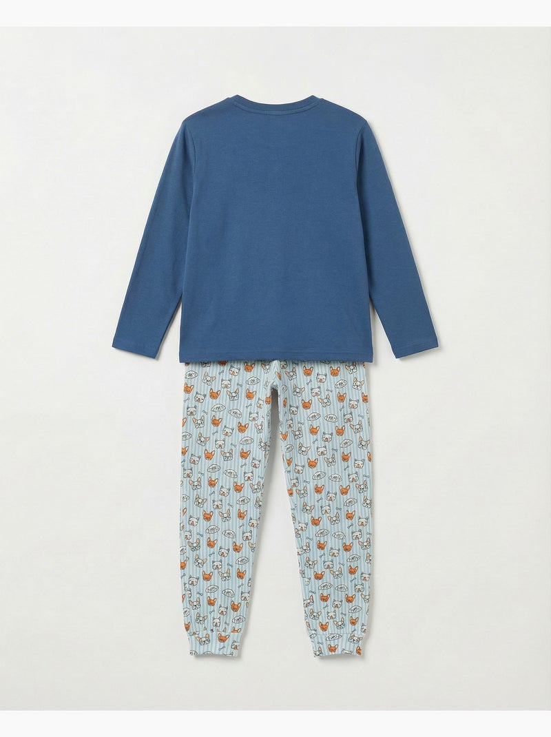 ADMAS Pijama Manga Larga Ruff Morning para Niño Azul - Kiabi