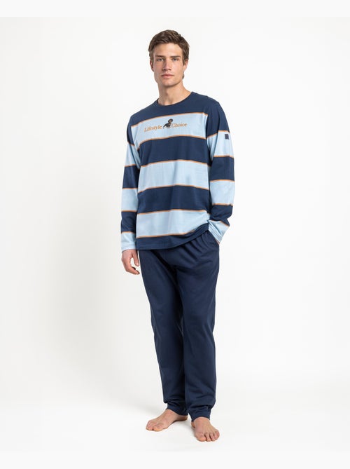 ADMAS Pijama Manga Larga Stripes Livestyle para Hombre - Kiabi ADMAS Pijama Manga Larga Stripes Livestyle para Hombre - Kiabi
