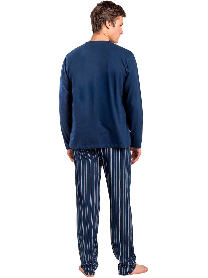 ADMAS Pijama Manga Larga Sublime Experiences para Hombre Azul marino - Kiabi