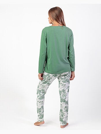 ADMAS Pijama Manga Larga Summer Paradise para Mujer